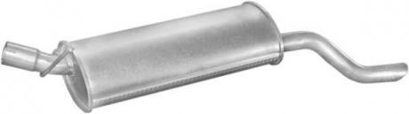 Глушитель алюм. сталь, задн. часть Opel Kadett E, Combo 85-93 1.3/1.6/1.7D POLMOSTROW 17.182 (фото 1)
