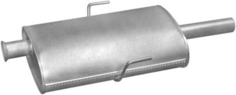 Глушитель алюм. сталь, средн. часть Renault Espace III 1.9 dTi 2.2 dT POLMOSTROW 21.563 (фото 1)