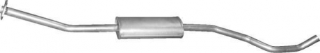 Глушитель алюм. сталь, средн. часть Nissan Micra 1.2i 16V/ 1.4i 16V POLMOSTROW 15.231 (фото 1)