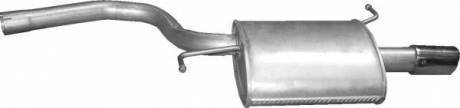 Глушитель алюм. сталь, задн. часть Audi A4 2.0 FSI 07/02-12/04 POLMOSTROW 01.125 (фото 1)
