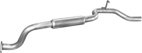 Глушитель алюм. сталь, задн. часть Hyundai H-100 2,5 TD 98- POLMOSTROW 10.53
