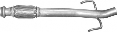 Глушитель алюм. сталь, средн. часть Peugeot 207/208 POLMOSTROW 19.176