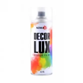 Краска акриловая спрей (лак прозрачный глянцевый) DECOR LUX NOWAX NX48015