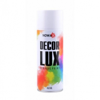 Краска акриловая спрей (белый матовый) (9010) DECOR LUX NOWAX NX48013