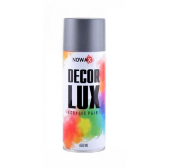 Краска акриловая спрей (серебристый) (9022) DECOR LUX NOWAX NX48016