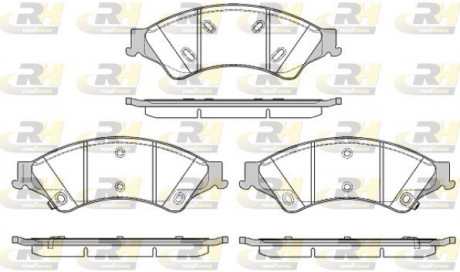 Гальмівні колодки дискові ROADHOUSE 21524.02
