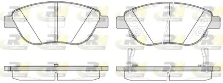 Тормозные колодки дисковые ROADHOUSE 2859.32