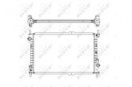 Радиатор охлаждения NRF 54755 (фото 1)