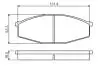 Тормозные колодки, дисковые BOSCH 0 986 494 566 (фото 1)