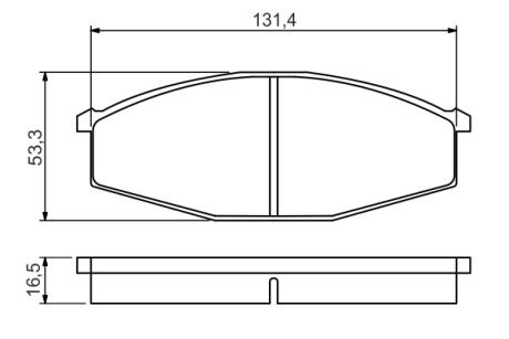 Тормозные колодки, дисковые BOSCH 0 986 494 566 (фото 1)