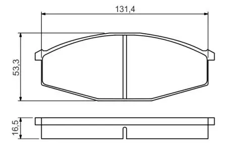 Тормозные колодки, дисковые BOSCH 0 986 494 566 (фото 1)
