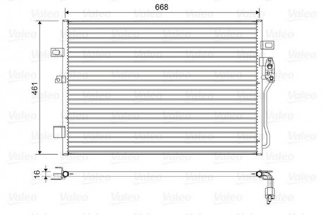 Радиатор кондиционера Valeo 822625