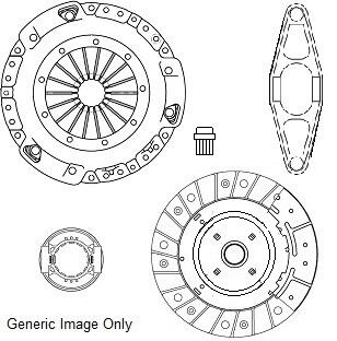 Комплект зчеплення BMW 3(E90/91/92/93)/5(E60/61/F10/11)/X3(E83/F25) 2.0-3.0D 02- (240mm) NATIONAL CK10344