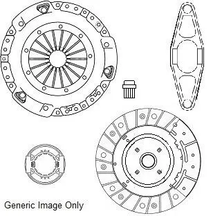 Комплект сцепления BMW 3(E90/91/92/93)/5(E60/61/F10/11)/X3(E83/F25) 2.0-3.0D 02- (240mm) NATIONAL CK10344
