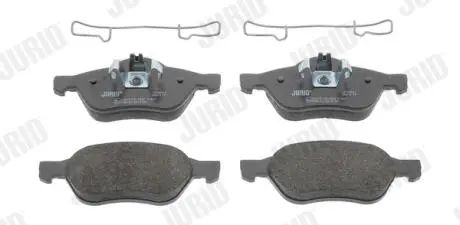 Гальмівні колодки пер. Renault Megane/Scenic/Clio 02- (ATE) Jurid 573244J