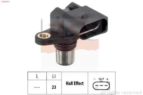 VW Датчик положения распредвала Audi A3,Ford Galaxy,Golf III,IV,Passat,Sharan,T5 Eps 1.953.351