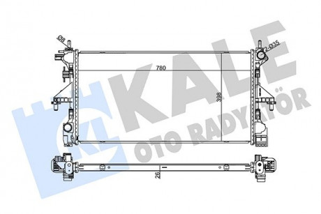 KALE CITROEN Радиатор охлаждения Jumper,Fiat Ducato,Peugeot Boxer 2.2/3.0HDI 06- KALE OTO RADYATOR 355660