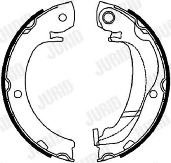 CITROEN Щеки тормозные C1, OPEL Agila, SUZUKI Swift, TOYOTA Yaris Jurid 362636J