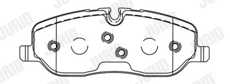 LANDROVER Тормозные колодки передние Discovery,Range Rover 04- Jurid 572521J
