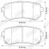Гальмівні колодки зад. Hyundai Accent/Kia Rio/Ceed 05- (mando) Jurid 572590J (фото 2)