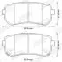Гальмівні колодки зад. Hyundai Accent/Kia Rio/Ceed 05- (mando) Jurid 572590J (фото 2)