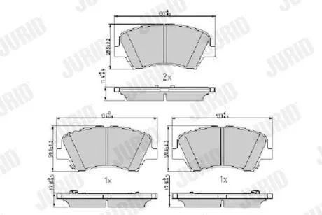 Колодки гальмівні дискові Jurid 573406J