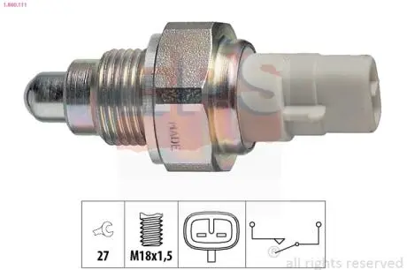 TOYOTA Выключатель света заднего хода Avensis,Auris,Corolla Eps 1.860.111