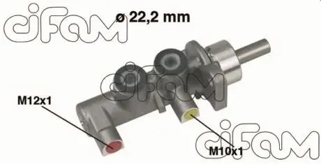 OPEL Главный тормозной цилиндр CORSA 1.0-1.7DTI 00- 22.20 CIFAM 202-380