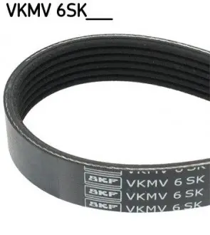 Ремень П-клиновой 6EPK1090 (Elastic) CITROEN C4 1.6HDi 05- SKF VKMV 6SK1090 (фото 1)