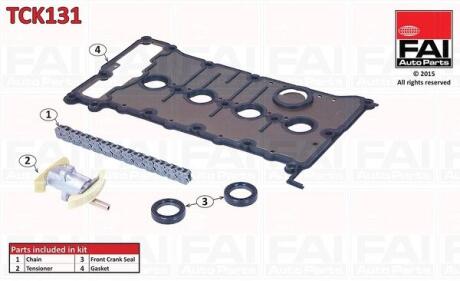 VW К-кт ГРМ цепи (насос впрыска) Audi A4/6,Passat 2.0 01- FAI TCK131