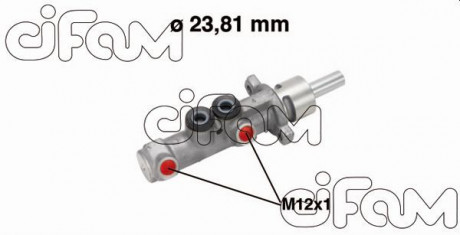 RENAULT Главный тормозной цилиндр Master 2.5/3.0dCi 00- CIFAM 202-572