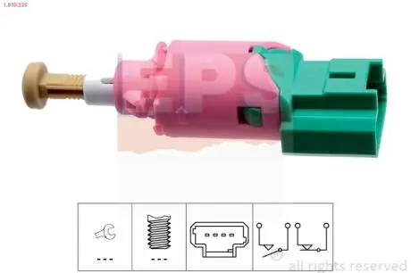 RENAULT Выключатель STOP-сигнала Laguna III,Latitude 07- Eps 1.810.235