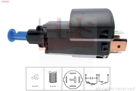 OPEL Выключатель STOP-сигналов Vectra 1.6,2.0,2.2,2.5 Eps 1.810.181