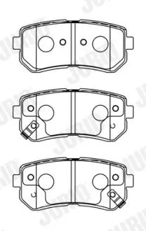 Гальмівні колодки зад. Accent/Ceed/Cerato/Creta/i20 (05-21) Jurid 572604J