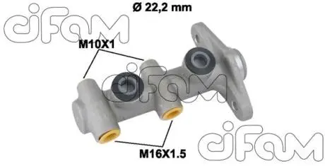 HYUNDAI Главный тормозной цилиндр ACCENT II 02-05 CIFAM 202-815