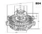 SUZUKI Вискомуфта Grand Vitara 2,0-2,5 -03 JAPANPARTS VC-804 (фото 3)