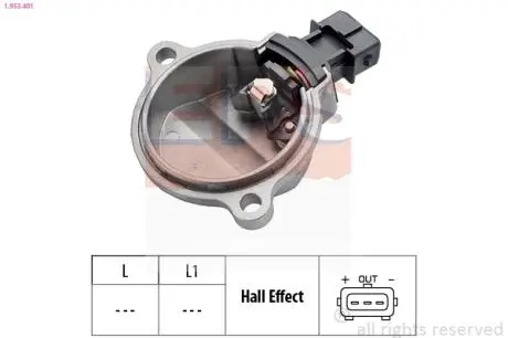 VW Датчик оборотов двигателя AUDI 2,6/2,8 94-98 Eps 1.953.401