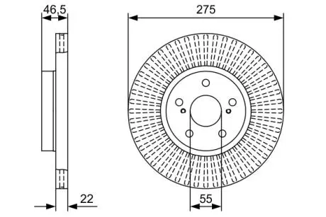 Тормозной диск BOSCH 0986479W13