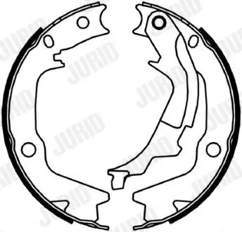 HYUNDAI Тормозные колодки ручного тормоза Getz Jurid 362639J