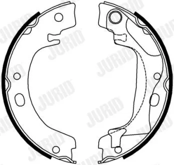 Колодки ручного тормоза TOYOTA Corolla 02- Jurid 362631J (фото 1)