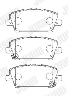 HONDA Тормозные колодки передн.Civic 06- Jurid 572579J