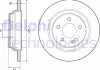 DB Тормозной диск задн.лакир.! Vito 14- Delphi BG4811C (фото 1)