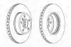 Диск гальмівний передній Bmw 5 (E60) (01-10), 5 Touring (E61) (04-10) CHAMPION 562397CH-1 (фото 2)