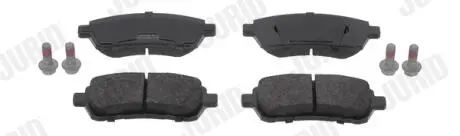 FORD Тормозные колодки пер.Fiesta 08- Jurid 573747J