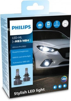 Комплект светодиодных автоламп. PHILIPS 11005U3022X2