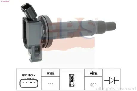 TOYOTA Катушка зажигания Avensis Verso,Camry,Rav 4 II 2.0/2.4 01- Eps 1.970.466