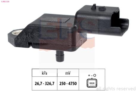 CITROEN Датчик давления воздуха C5 2,2HDi 06-, PEUGEOT, FORD Eps 1.993.134