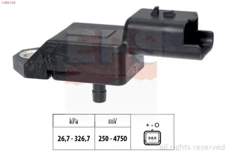 CITROEN Датчик давления воздуха C5 2,2HDi 06-, PEUGEOT, FORD Eps 1.993.134