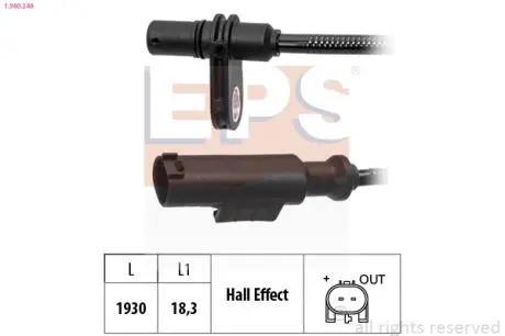 Датчик ABS зад. пр. DB Sprinter 06- Eps 1.960.248