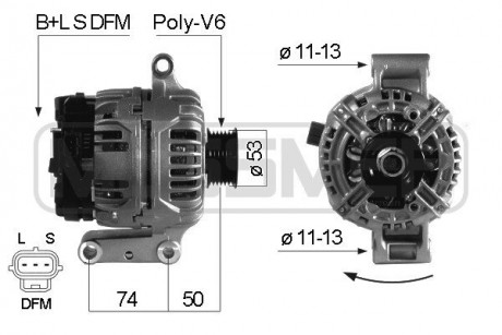 Генератор FORD ERA 210443A (фото 1)